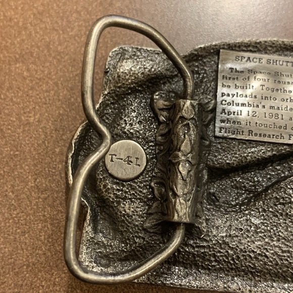 1982 SPACE SHUTTLE COLUMBIA VINTAGE BELT BUCKLE,TRUE VINTAGE PEWTER,NASA - Picture 7 of 15